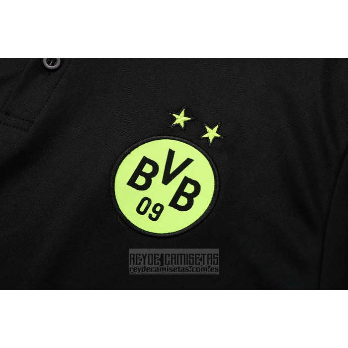 Camiseta De Futbol Polo del Borussia Dortmund 2022-2023 Negro